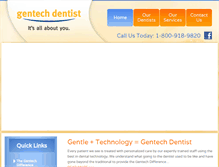Tablet Screenshot of gentechdentist.com